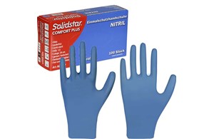 Nitril-Einmalschutzhandschuh lebensmittelgeprüft puderfrei Leipold