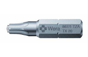 Bits Serie 867/1 ZA Torx mit Zapfen Wera