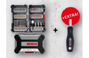 Bit- und Steckschlüssel-Set 45-tlg. + Handschraubendreher Bosch