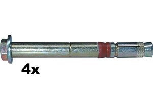 Befestigungsdübel M10-14/50-130 Set a' 4 St. zu Leitzylinder Euroduck Garant