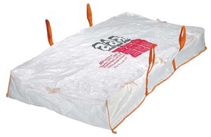 Platten-Bag für asbesthaltige Abfälle mit 4 Hebeschlaufen