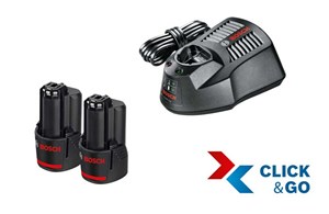 Basis-Set 12 V 2x 3,0 Ah clic & go Bosch