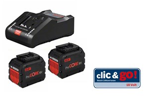Basis-Set 18 V ProCore 2x 12,0 Ah clic & go Bosch