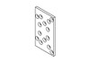 Schwellenhalter SH50 Aluminium blank
