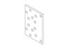 Schwellenhalter SH70 Aluminium blank