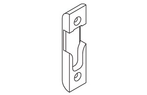 Schließplatte für Rollzapfen Stulp 16 mm