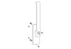 K-13971-02-L-7 Drehgriff weiß abschließbar ls GU