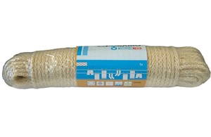 Sisal-Wäscheleine 5 mm natur geflochten Pösamo